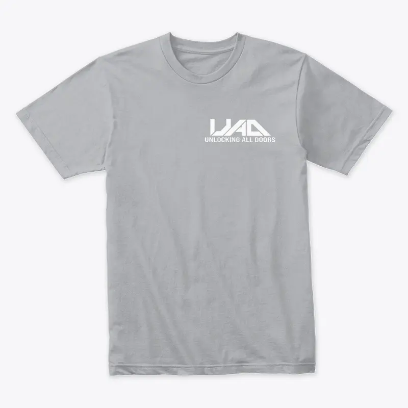 UNLOCKING ALL DOORS SHORT SLEEVED SMALL LOGO SHIRT