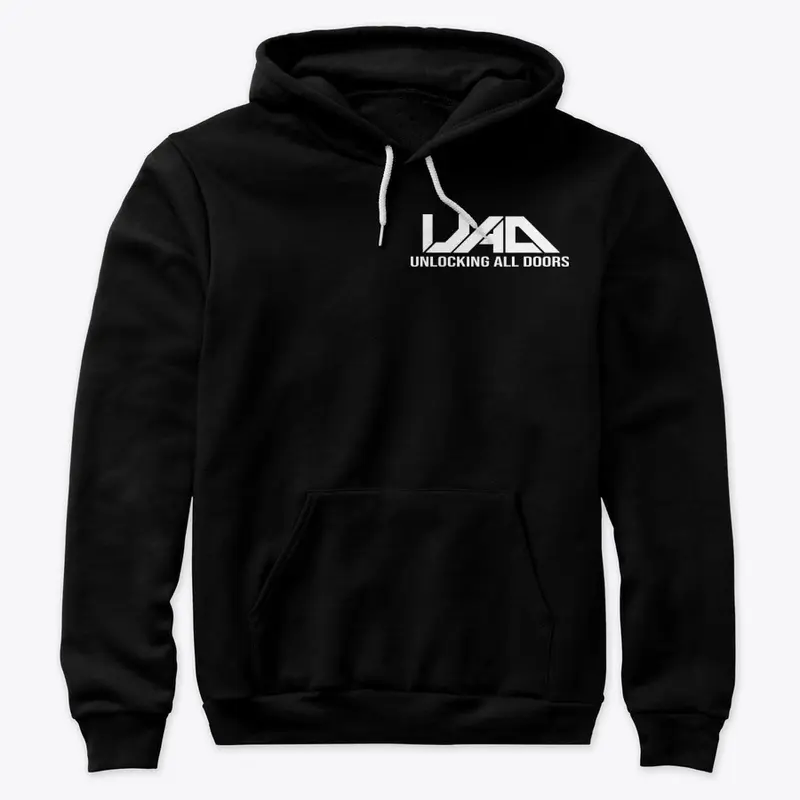 UNLOCKING ALL DOORS LONG SLEEVED SMALL LOGO HOODIES