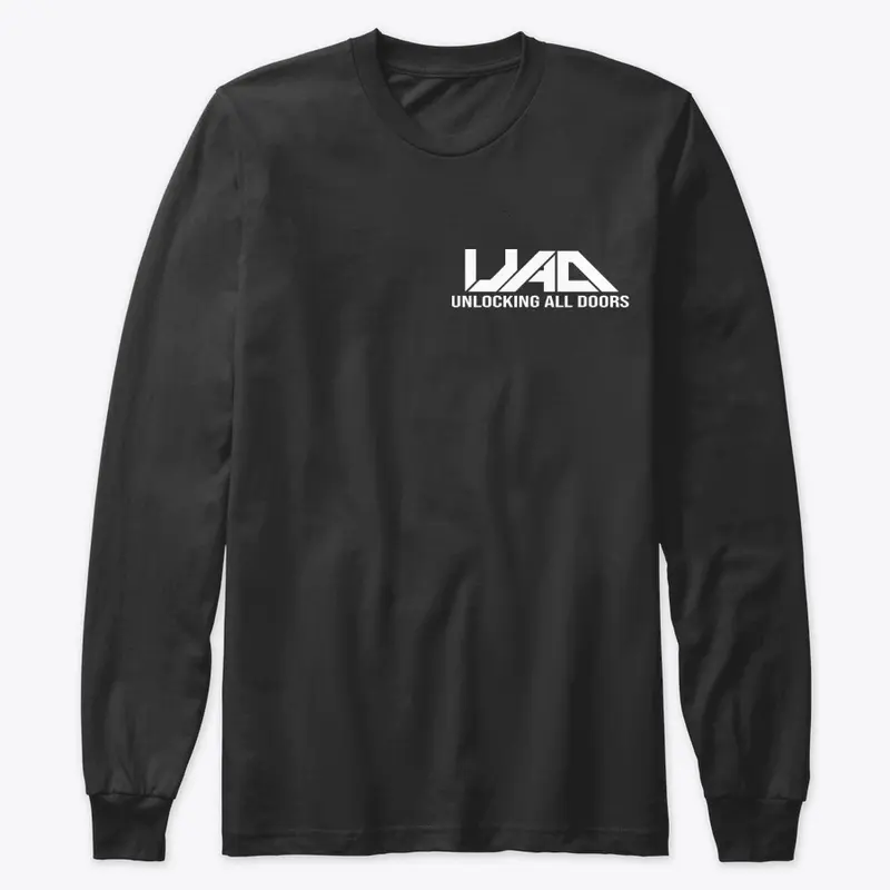 UNLOCKING ALL DOORS LONG SLEEVED SMALL LOGO SHIRT